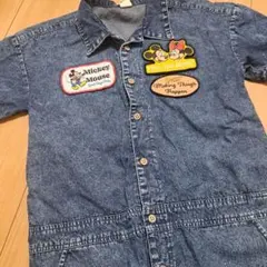 ミッキーマウス デニムオーバーオール