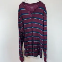 1点✨MERONA メローナ 【XL】 ストライプ 長袖　ロンT