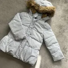 GU 水色　ダウンコート　110㎝