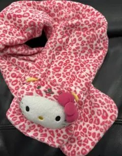 ひょう　キティ　ピンク　マフラー