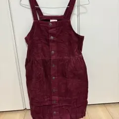 Cat & Jack バーガンディ ジャンバースカート XL