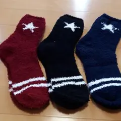 ソックス　モコモコ　靴下　3足セット