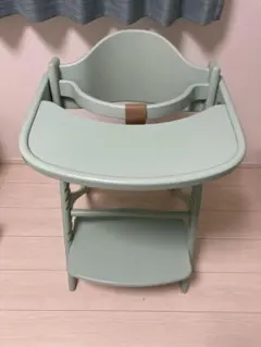 ☆美品☆　大和屋　アッフルチェア　ハーブグリーン　セーフティベルト付き！