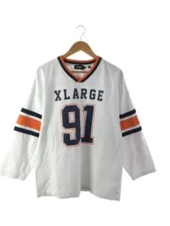 【年末年始セール】XLARGE エクストララージ 長袖 Vネック シャツ 91