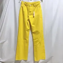 《WC 》ワイドパンツ元気いっぱいイエロー フリーサイズのサムネイル