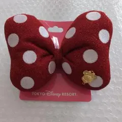 ディズニー　ミニー　♡リボン　大♡　ヘアポニー