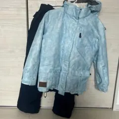 子供用 水色 スキーウェア 防水
