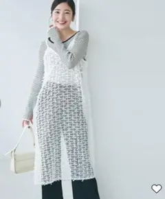 coca 新品未使用 タグ付き ホワイト レース編み キャミワンピース