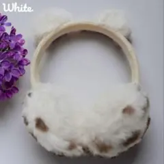 新品✨動物耳デザイン イヤーマフ ホワイト
