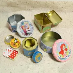 セール！レア！ディズニー あき缶　6点　ミッキー アナ雪 チャンドゥ マーメイド