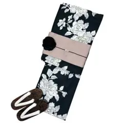 残り1 SALE 浴衣ジェンヌ 浴衣単品 チャコール 墨黒 | Mercari