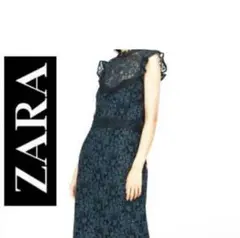 ZARA ザラ　レースワンピース　ノースリーブ　S