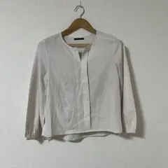 aquagarage 長袖ブラウス スキッパーネック