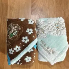 花柄タオルハンカチ