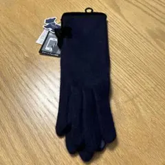 ネイビー スマートフォン対応手袋