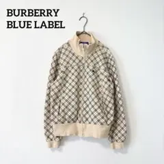 美品 バーバリーブルーレーベル ノバチェック スウェット 38 ベージュ
