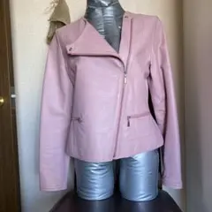 ノーカラー レザージャケット