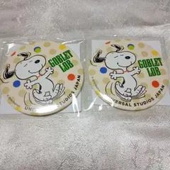 スヌーピー ドット柄缶バッジ 2個セット - メルカリ