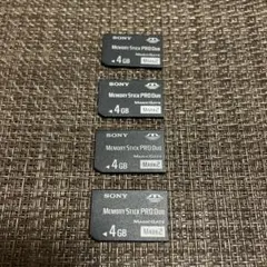 ソニーLexar メモリースティックPRO Duo Mark2 4GB中古➕2個