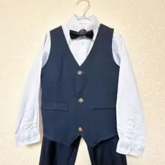 ボーイズフォーマル ベストスーツ 4点セット 130 男の子 入学式