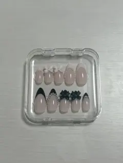 リボンネイルチップ10個セット(専用ケース付き)
