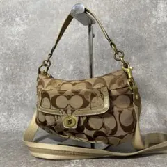 Coach Poppy Handbag, 2Way Signature y2k