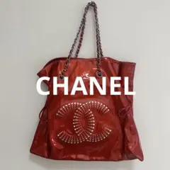 【傷有】CHANEL エナメルバック