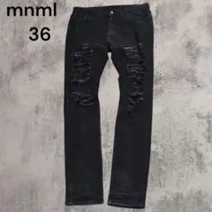 mnml スキニーデニム 36 ブラック