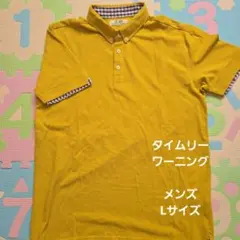 TIMELY WARNING ポロシャツ イエロー Lサイズのサムネイル