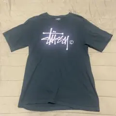 Stüssy ステューシーロゴ Tシャツ Mサイズ 黒/ピンク