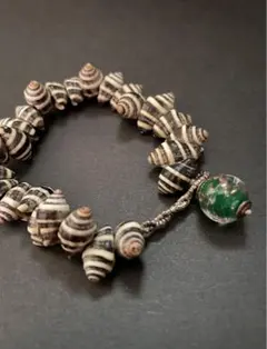 samulo ブレスレット サムロ samlo *フラワーモチーフ ビーズブレスレット*銀シルバー