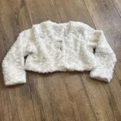 新品 未使用品 マザウェイズ 長袖 ボレロ ホワイト 120cm