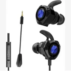 有線イヤホン 3.5mmジャック　ゲーミングイヤホン 通話可能 クリア通話★