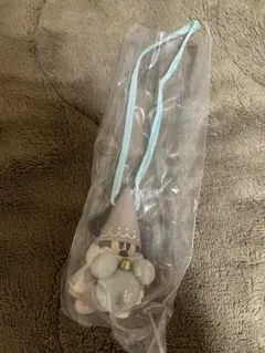 リルリンリン　ディズニー　キャラクター ストラップ グレー ベージュ