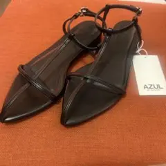 AZUL BY MOUSSY アンクルストラップサンダル ブラック S タグ付きのサムネイル