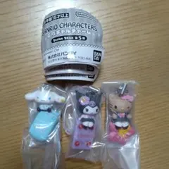 サンリオキャラクターズ　平成ギャルチャーム　クロミ　シナモロール　日焼けキティ