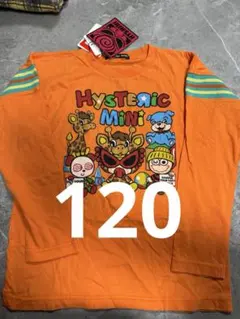 ヒステリックミニ キリン ミニ ロンT 120 オレンジ ヒスミニ ミニちゃん