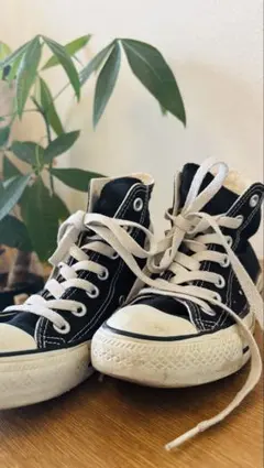CONVERSE ブラック ハイカット スニーカー 22.0cm