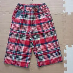 FOキッズ　チェックハーフパンツ（130）