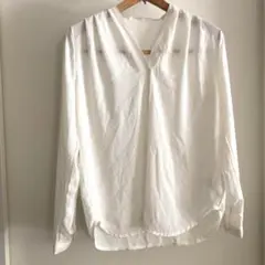 DHOLIC カットソー　ブラウス　白　ホワイト　レディース　トップス　長袖