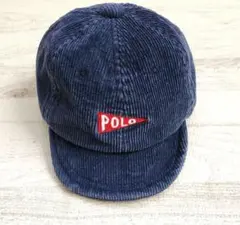 Polo ネイビー コーデュロイキャップ