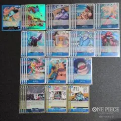 ❮ 人気リーダーデッキ!! ❯ 構築済み青ジンベエデッキ 51枚 全スリーブ入り