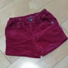 F.O.KIDS　ショートパンツ　110cm　コーデュロイ　レッド