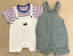 60〜70ロンパース2枚セット