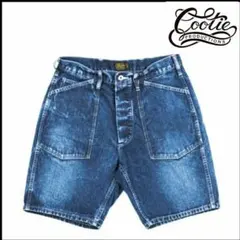 定価18480円 cootie デニムワークショートパンツ S ウォッシュ加工のサムネイル