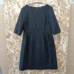 DO!FAMILY　ダークグレー ウールドットワンピース