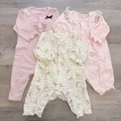 カバーオール ロンパース3点セット/60-70cm