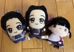 『鬼滅の刃』 胡蝶三姉妹 胡蝶カナエ・しのぶ、栗花落カナヲ ぬいぐるみマスコット