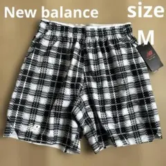 新品タグ付きニューバランスNew Balanceチェック柄ショートパンツメンズM
