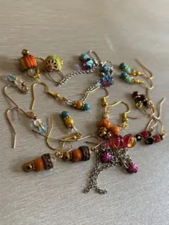 ビーズフックピアス10セット(両耳)①